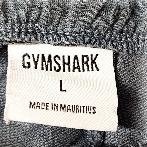 Gymshark Mens Relaxed Fit Joggers L Blue Gray Elastic Waist Zipper‎ Pocket - Picture 5 of 11